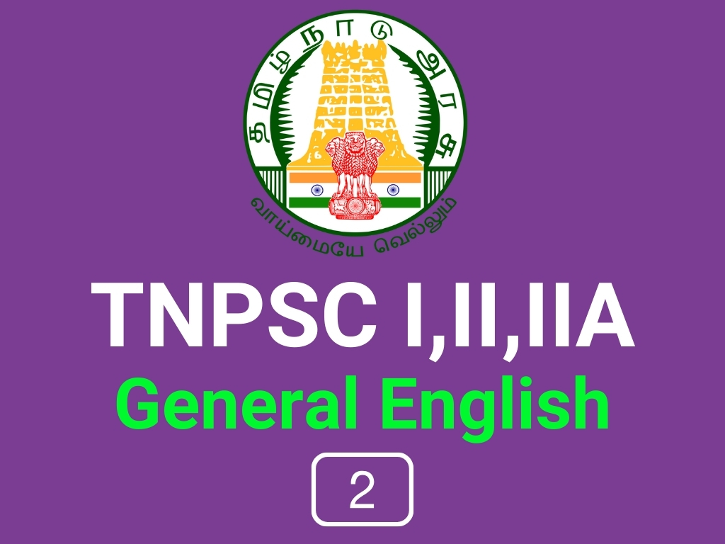 TNPSC I,II, IIA General English 2
