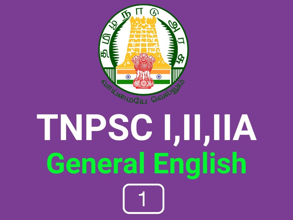 TNPSC I,II, IIA General English 1
